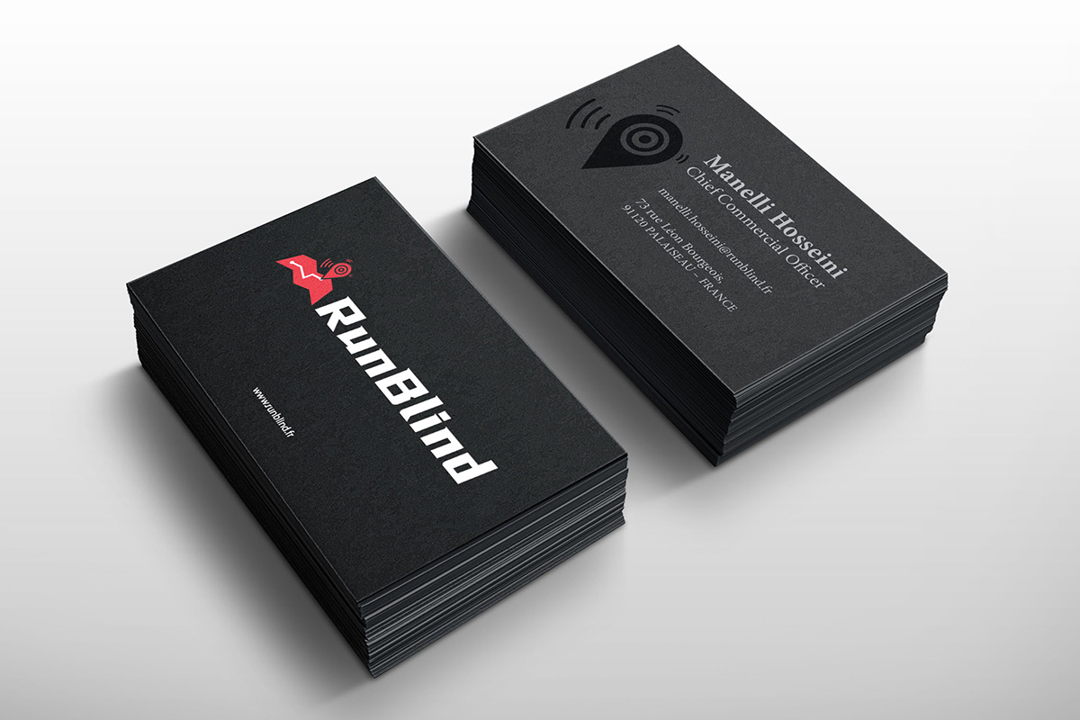 RunBlind business card