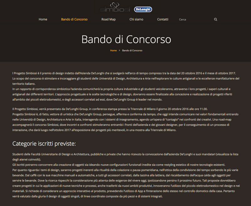 delonghi_bando mostra 2017 Mudec progetto Simbiosi